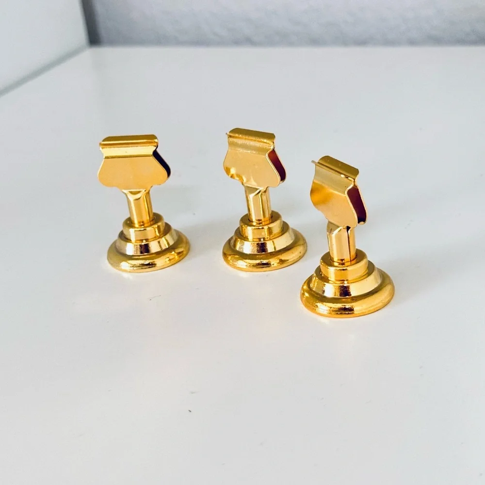 Art Deco Gold Table Name # Holders for Weddings Menu Holder Place Card, Retail